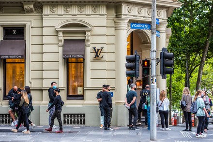 People Seen Lining Outside Louis Vuitton Editorial Stock Photo - Stock  Image