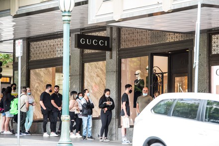 People Seen Lining Outside Louis Vuitton Editorial Stock Photo - Stock  Image