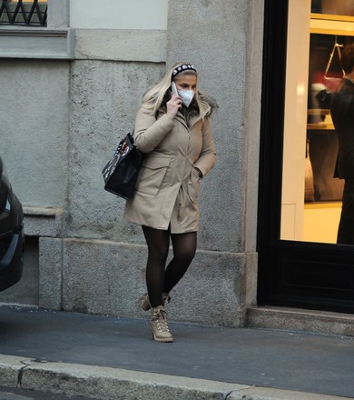 Francesca Cipriani out and about, Milan, Itlay - 07 Dec 2020