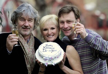 Willy Russell Who Wrote Blood Brothers With The Show's Actors; Lyn Paul And Jason Griffiths Who Both Celebrate Their Birthdays Tomorrow.