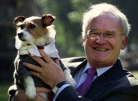 Lord Williams Mostyn His Dog Bippy Editorial Stock Photo - Stock Image