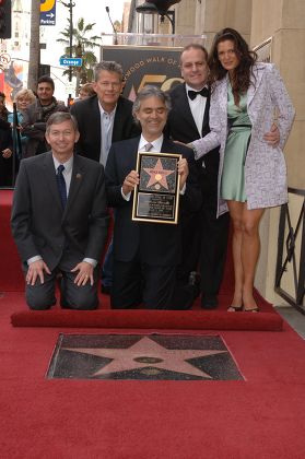 Andrea Bocceli honoured with a star on the Hollywood Walk of Fame, Los Angeles, America - 02 Mar 2010