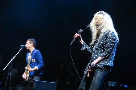British-American indie rock band The Kills performs on the OTP World stage during the first day of 13th INmusic festival located on the lake Jarun, Zagreb, Croatia - 25 Jun 2018