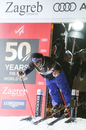 Ski race of overall winners of the FIS World Cup on the ski slope, Zagreb, Croatia - 04 Jan 2017