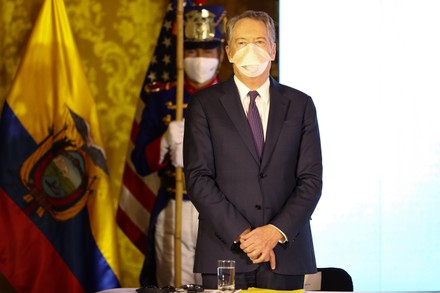 President of Ecuador Lenin Moreno participates in the Signing of Commerce Agreement with the US, Quito - 08 Dec 2020