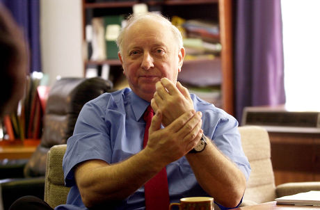 Arthur Scargill 63 At Num Hq (national Union Of Miners) In Barnsley Yorkshire. He Is Making A Comeback And Will Stand Against Peter Mandelson In Hartlepool.