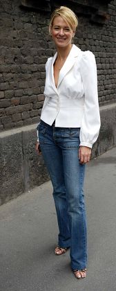 Office Fashions: Deborah Brett 31 Who Works For Harpers & Queen Magazine In A Jacket By Sara Berman; Jeans Paul And Joe; Sandals By Dolce & Gabbana.