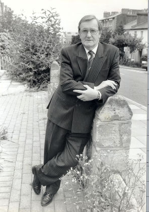 Ted Knight Former Lambeth Council Leader Outside His Home In Woolwich.