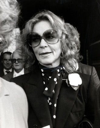 Lauren Bacall Actress At A Memorial Service For Actor Kenneth More In London