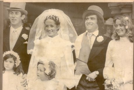 David Broome - 1976 Lining Up For The Wedding Group Graham Fletcher With His Arm In A Sling Has His Shirt Hanging Out. Left To Right: David Broome Elizabeth Fletcher-graham Fletcher And Bridesmaid Karen Martin. Top Rider David Broome One Of The Most