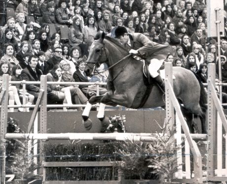 British Show Jumper David Broome On Bally Will Will Taking A Jump. ...show Jumping