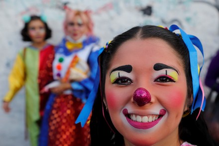 Group Clowns Parade Through Streets Commemorate Editorial Stock Photo ...