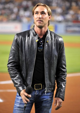 Actor Kyle Lowder Sings The National Anthem before Dodgers-Padres game, Los Angeles, California, USA - 23 Sep 2008