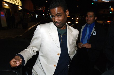 Chris Rock chats with Ingrid Caseras as they leave Hyde in West Hollywood, Ca, California, USA - 03 Dec 2006