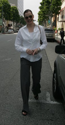 EXCLUSIVE: Geena Davis with publicist Paul Bloch at Mr Chow in Beverly Hills, Ca, California, USA - 30 Apr 2007