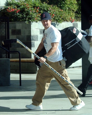 Exclusive Mark Wahlberg Heads Ice Skating Editorial Stock Photo