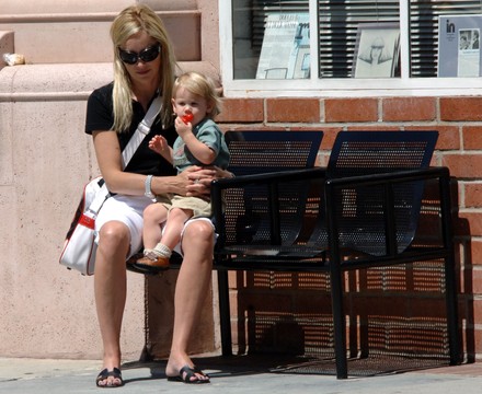 EXCLUSIVE: Sharon Stone with her son Laird in Beverly Hills, Ca, California, USA - 09 Aug 2006
