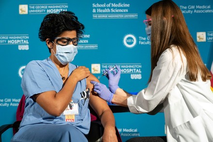 COVID-19 vaccines being administered, Washington, USA - 14 Dec 2020