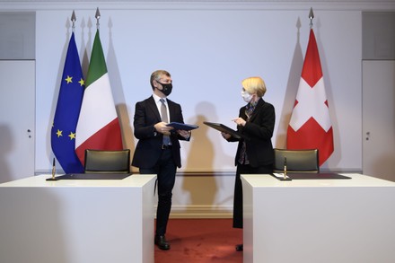 Switzerland and Italy sign bilateral state agreement in the field of radiometric controls at the borders, Bern - 18 Dec 2020