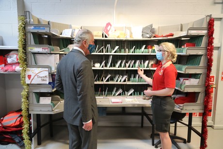 Prince Charles visits Royal Mail's Delivery Office, Cirencester, UK - 18 Dec 2020
