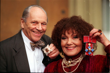 Sir John Dankworth And Wife Dame Cleo Laine Pictured After Their Investitures.