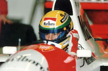 Formula 1 Racing Driver Ayrton Senna Editorial Stock Photo - Stock
