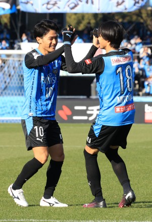 Kawasaki Frontale's Kaoru Mitoma scores a goal at the Emperor's Cup semi finals, Kawasaki, Kanagawa, Japan - 27 Dec 2020