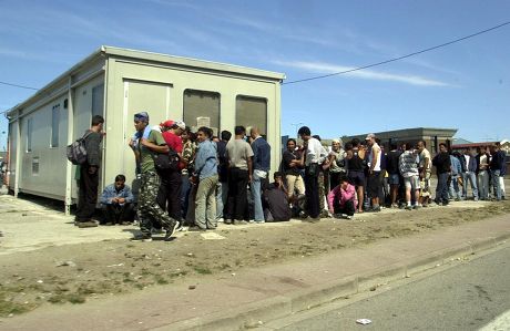 Refugees Waiting Get England Calais France Editorial Stock Photo