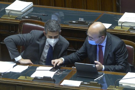 Chamber of Deputies discussion and final vote on the budget law, Rome, Italy - 27 Dec 2020