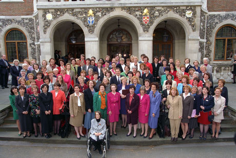 Tony Blair welcomes his female MPs to Parliament, London, Britain - 07 May 1997