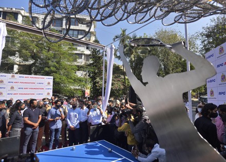 Maharashtra Minister Of Tourism And Environment Aditya Thackeray Inaugurates 'Waves' Art Installation At Bandra, Mumbai, India - 28 Dec 2020