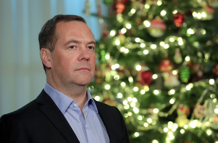 Dmitry Medvedev issues New Year greetings to the nation, Moscow, Russian Federation - 31 Dec 2020