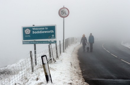 Seasonal weather, Saddleworth Moor, UK - 01 Jan 2020