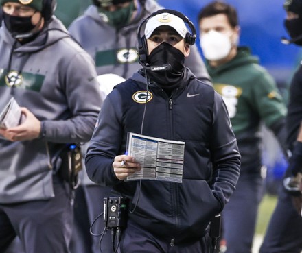 Green Bay Packers Head coach Matt LaFleur reacts during an NFL football game  against the Chicago Bears Sunday, Oct 17. 2021, in Chicago. (AP  Photo/Jeffrey Phelps Stock Photo - Alamy