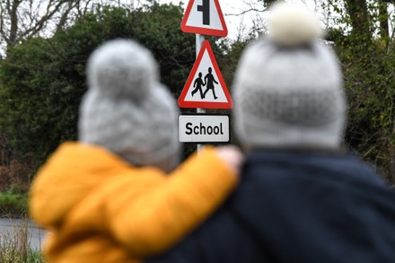 Schools Closed East Sussex On First Editorial Stock Photo Stock