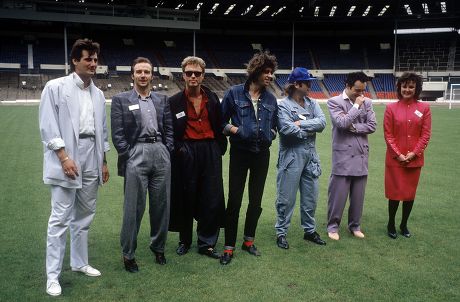 Band Aid Link Up Concert line up announcement, Live Aid Concert, Wembley, Britain - 1985