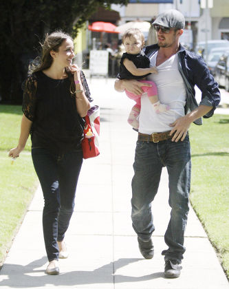 Cam Gigandet and family out and about in Los Angeles, America - 13 Apr 2010