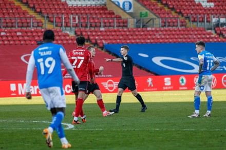 Referee Will Finnie Awards Penalty Lincoln Editorial Stock Photo ...