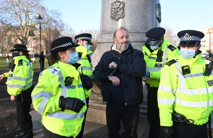 Anti lockdown protest in London, United Kingdom - 09 Jan 2021 Stock ...