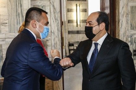 Libyan Deputy Prime Minister Ahmed Maiteeq visits Italy, Rome - 12 Jan 2021