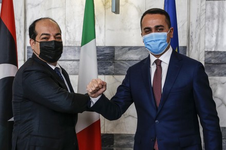 Libyan Deputy Prime Minister Ahmed Maiteeq visits Italy, Rome - 12 Jan 2021