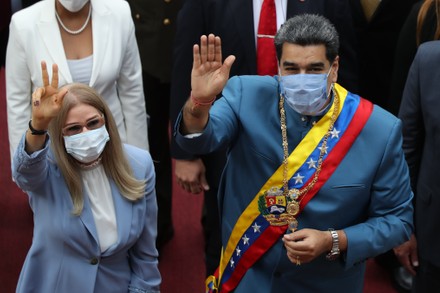 Maduro addresses annual message to Parliament, Caracas, Venezuela - 12 Jan 2021