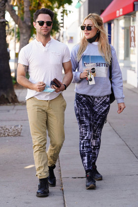 Emma Slater and Sasha Farber out and about, Los Angeles, California, USA - 14 Jan 2021