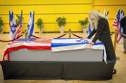 Israeli PM Netanyahu pays respects to Sheldon Adelson, Lod, Israel - 14 Jan 2021