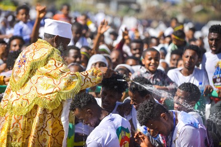 People Celebrate Timket Annual Ethiopian Epiphany Editorial Stock Photo ...