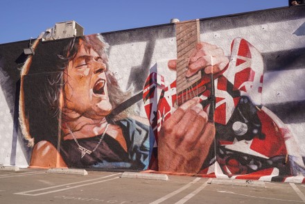 Van Halen Memorial Mural Unveiling, West Hollywood, Los Angeles, California, USA - 26 Jan 2021