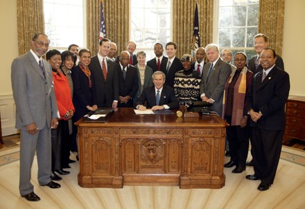 President George W. Bush signs the National Museum of African-American History and Culture Act, Washington, District of Columbia, USA - 16 Dec 2003