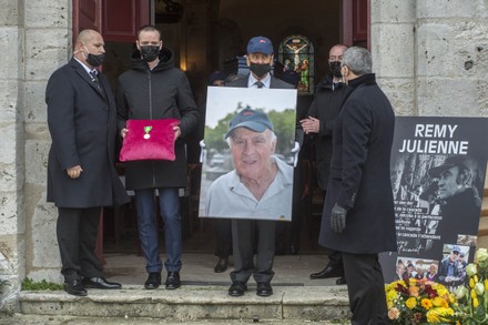Funeral of Remy Julienne, Cepoy, France - 29 Jan 2021