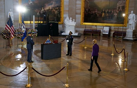 Police Officer Sicknick lies in honor in U.S. Capitol Rotunda, Washington, District of Columbia, USA - 03 Feb 2021