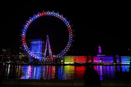 London Eye Lit Tribute Wwii Veteran Editorial Stock Photo - Stock Image ...